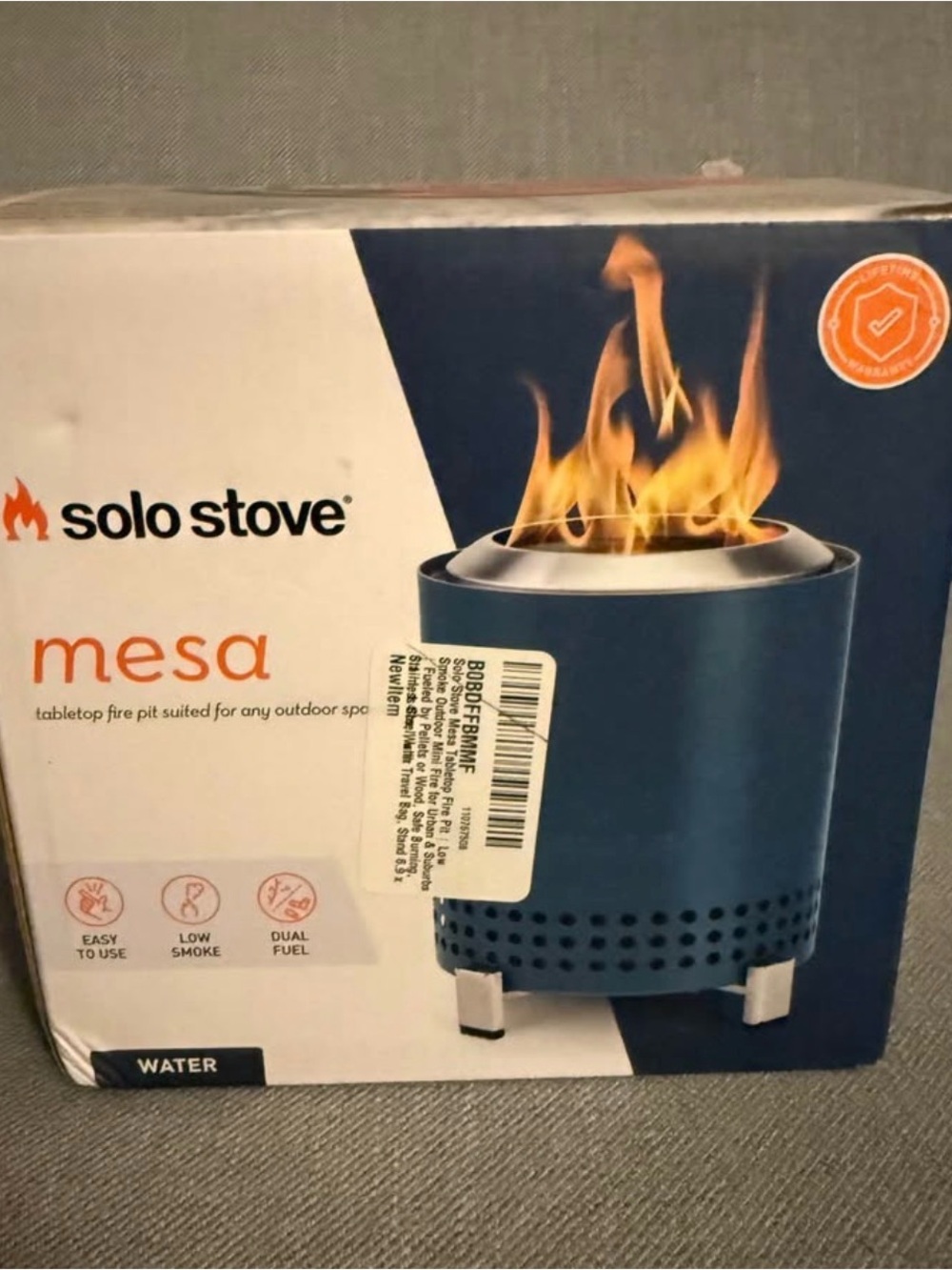 Solo Stove Mesa, 5.1 Inch Tabletop Fire Pit with Stand. New, Unopened